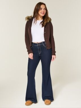 Hollister Curvy High Rise Flare Jeans